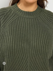 Yours Curve Green Country Calling Jumper - Image 4 of 6