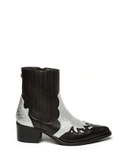 Steve Madden Selena Western Ankle Black Boots - Image 1 of 5