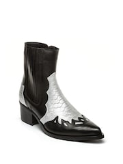 Steve Madden Selena Western Ankle Black Boots - Image 2 of 5