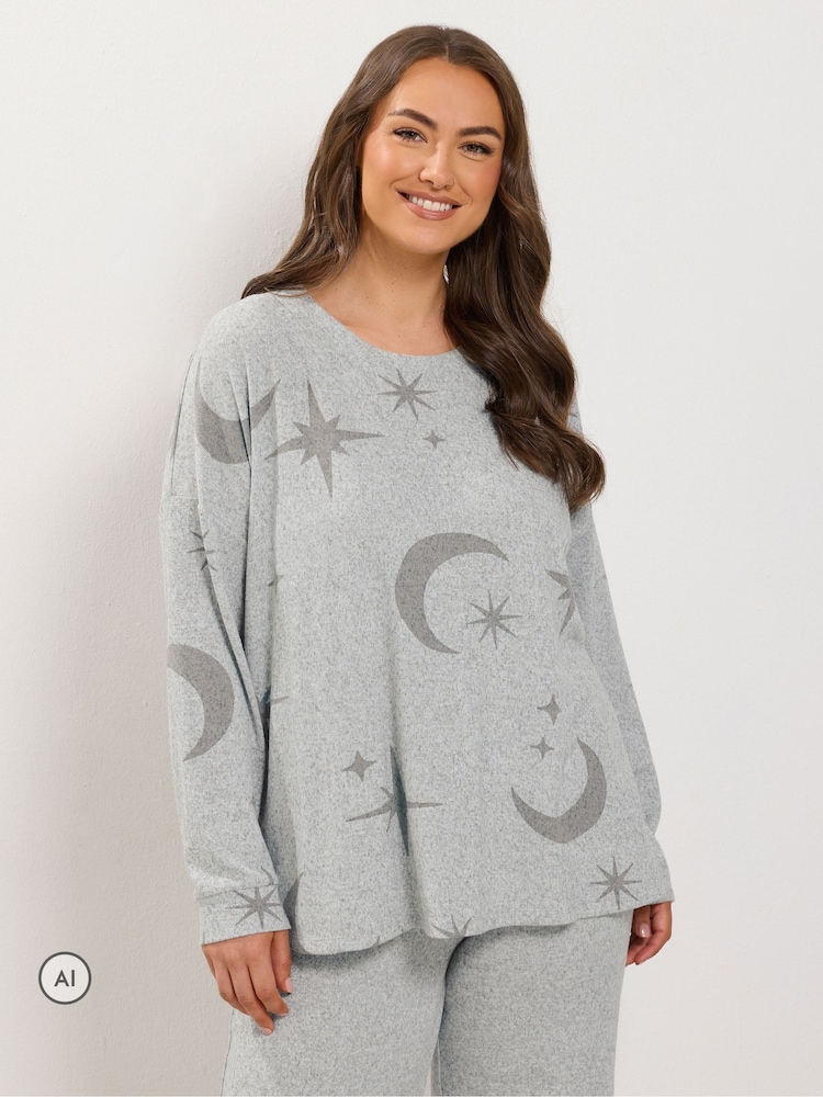 Yours Curve Grey Celestial Jumper - Image 1 of 7