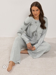 Yours Curve Grey Celestial Jumper - Image 5 of 7