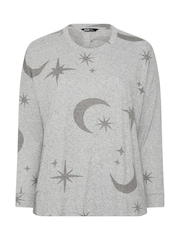 Yours Curve Grey Celestial Jumper - Image 6 of 7
