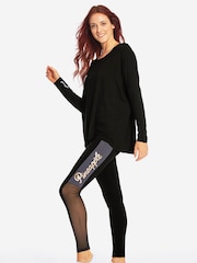 Pineapple Black Long Sleeve Top - Image 4 of 5