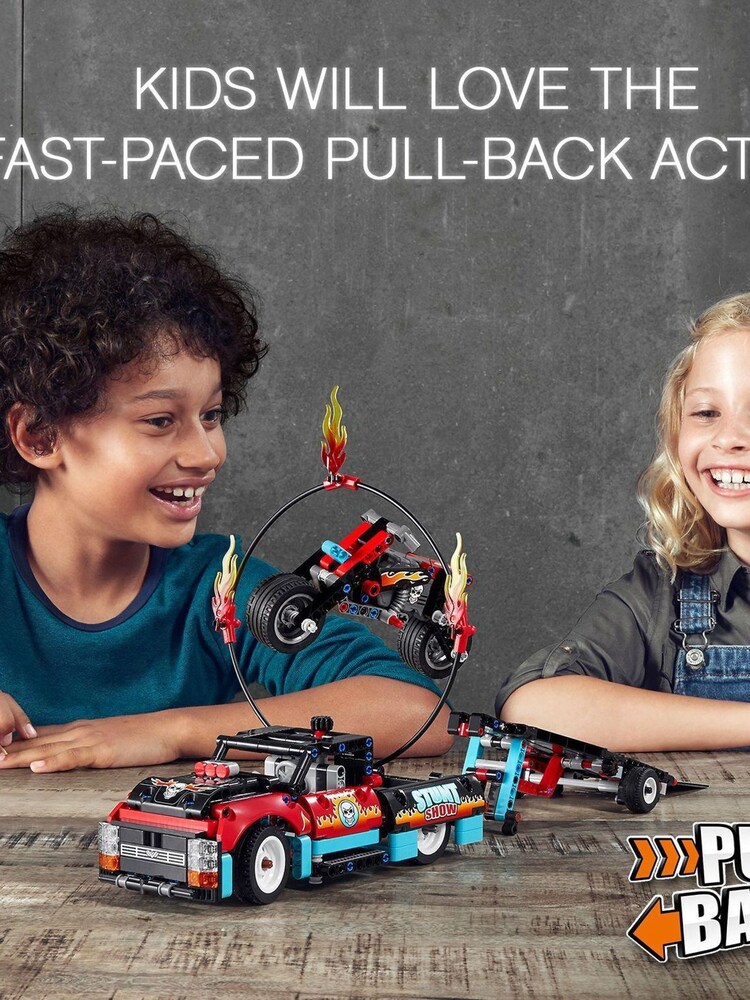LEGO Technic Stunt Show Truck & Bike Toys Set 42106 - Image 4 of 8