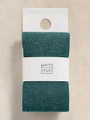 White Stuff Teal Blue Sienna Sparkle Tights - Image 2 of 2