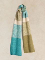 White Stuff Green Ombre Knitted Scarf - Image 1 of 3