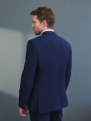 Bright Blue Tailored Signature TG Di Fabio Wool Rich Puppytooth Suit Jacket - Image 3 of 12