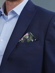 Bright Blue Tailored Signature TG Di Fabio Wool Rich Puppytooth Suit Jacket - Image 4 of 12