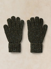 White Stuff Green Nep Rib Gloves - Image 2 of 3