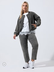 Boz - Yours Curve Limited Co-ord Barrel Ayaqlı Cins Şalvar - 6şəkildən 2 şəkil