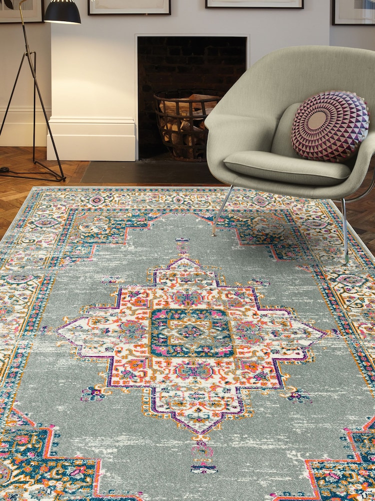 Asiatic Rugs Grey Colt Medallion Rug - Image 1 of 4