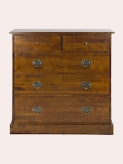 Laura Ashley Dark Chestnut Garrat 2+3 Drawer Chest - Image 2 of 6