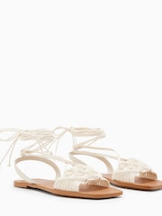 AllSaints White Donna Sandals - Image 2 of 5