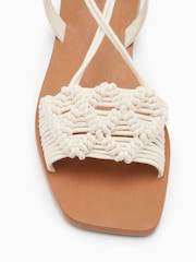 AllSaints White Donna Sandals - Image 4 of 5