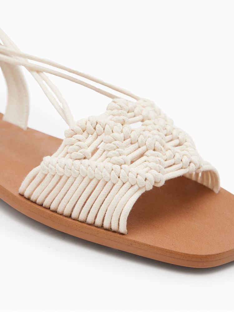 AllSaints White Donna Sandals - Image 5 of 5