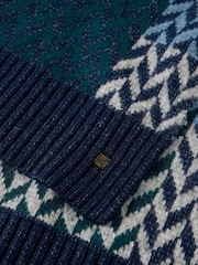 White Stuff Stitch Detail Scarf - Larawan 3 ng 3