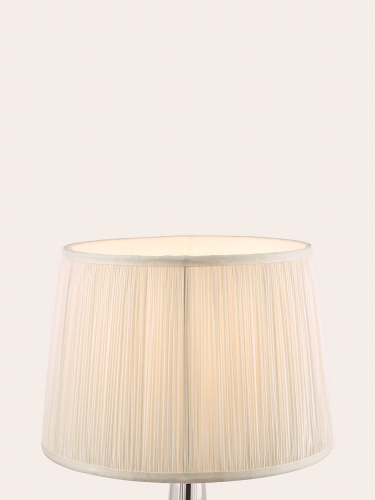 Laura Ashley Cream Hemsley Pleated Silk Empire Easyfit Lamp Shade - Image 2 of 5 Laura Ashley Cream Hemsley Pleated Silk Empire Easyfit Lamp Shade - Image 2 of 5