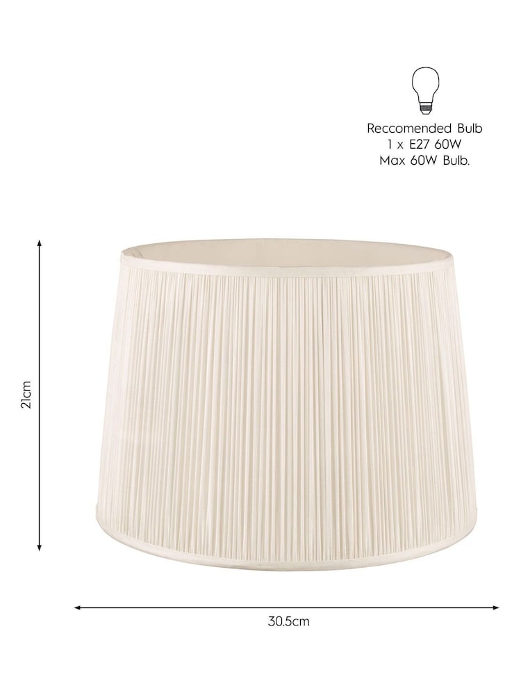Laura Ashley Cream Hemsley Pleated Silk Empire Easyfit Lamp Shade - Image 5 of 5 Laura Ashley Cream Hemsley Pleated Silk Empire Easyfit Lamp Shade - Image 5 of 5