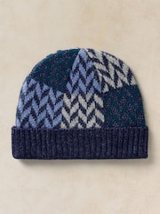 White Stuff Blue Stitch Detail Hat - Image 2 of 2