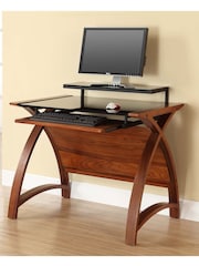 Jual Walnut Helsinki Small Wooden Computer Desk - Image 1 of 3