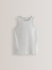 Multi 100% Cotton' to header Vests 5 Pack (1.5-16yrs) - Image 6 of 7