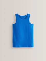 Multi 100% Cotton' to header Vests 5 Pack (1.5-16yrs) - Image 7 of 7