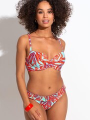 Pour Moi Red Free Spirit Frill Waist Briefs - Image 3 of 5