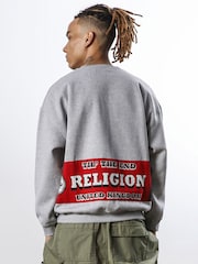 Religion Natural Relaxed Fit Soft Brushed Back Sweatshirt - Image 2 of 5