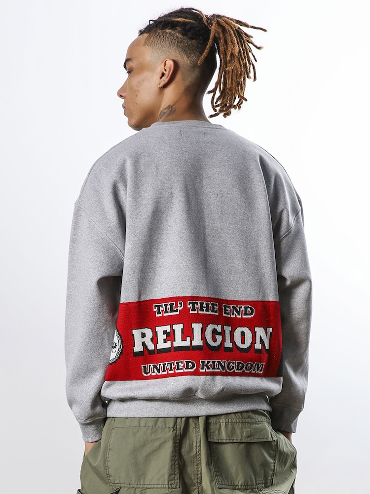 Religion Natural Relaxed Fit Soft Brushed Back Sweatshirt - Image 2 of 5
