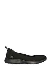 Skechers Black Microburst 2.0 Be Iconic Wide Fit Womens Trainers - Image 1 of 6