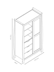Obaby White Stamford Classic Nursery Furniture Set 3 Piece - Image 12 of 12