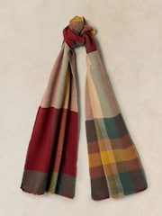 White Stuff Green Check Scarf - Image 1 of 3