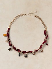 White Stuff Reece Ribbon Charm Necklace - صورة 1 من 2
