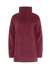 Long Tall Sally Red Knitted Roll Neck Jumper - Image 5 of 6