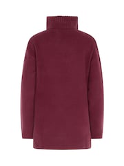 Long Tall Sally Red Knitted Roll Neck Jumper - Image 6 of 6