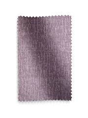 Purple Heavyweight Chenille Eyelet Lined Curtains - Image 8 of 8