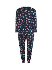 Μπλε - Yours Curve Fleece Pyjama Set - Εικόνα 7 από 7