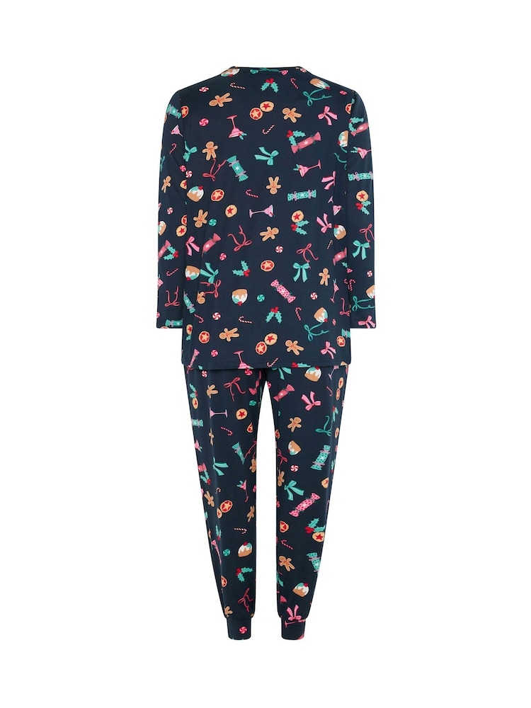 Μπλε - Yours Curve Fleece Pyjama Set - Εικόνα 7 από 7