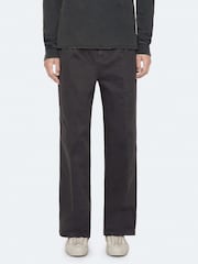 AllSaints Black Haydon Slim Chino Trousers - Image 2 of 8