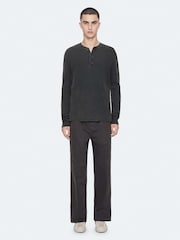 AllSaints Black Haydon Slim Chino Trousers - Image 3 of 8