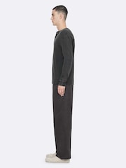 AllSaints Black Haydon Slim Chino Trousers - Image 7 of 8