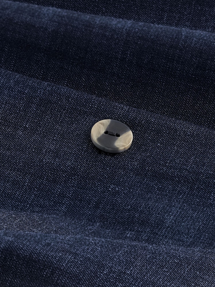 Denim Dark Blue Bandeau Dress - Image 6 of 6 Denim Dark Blue Bandeau Dress - Image 6 of 6