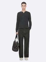 Πράσινο - AllSaints Aston Wide Chino Trousers - Εικόνα 1 από 8
