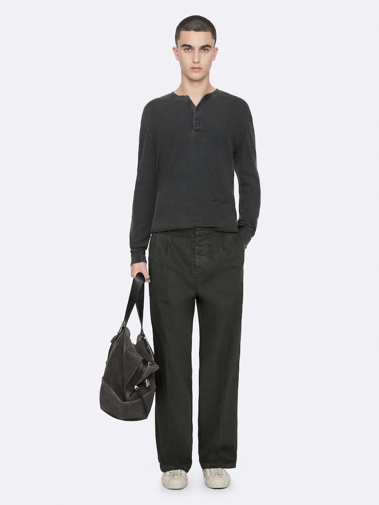 Πράσινο - AllSaints Aston Wide Chino Trousers - Εικόνα 1 από 8