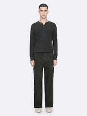 Πράσινο - AllSaints Aston Wide Chino Trousers - Εικόνα 3 από 8