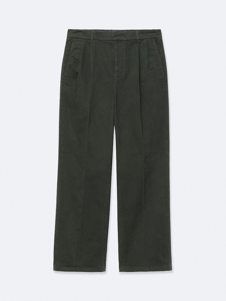 Πράσινο - AllSaints Aston Wide Chino Trousers - Εικόνα 8 από 8