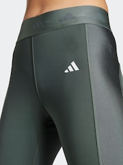 adidas Green Hyperglam Shine Full Length Leggings - Image 4 of 6