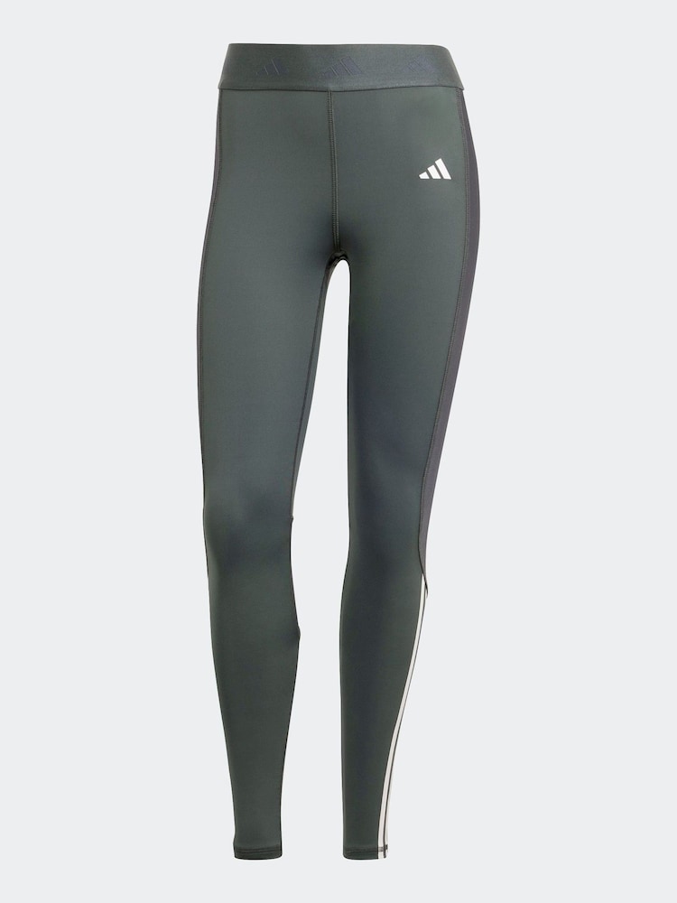 adidas Green Hyperglam Shine Full Length Leggings - Image 6 of 6