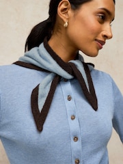 White Stuff Blue Triangle Scarf - Image 1 of 4