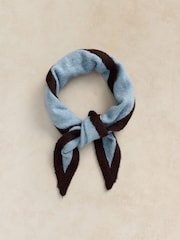 White Stuff Blue Triangle Scarf - Image 2 of 4